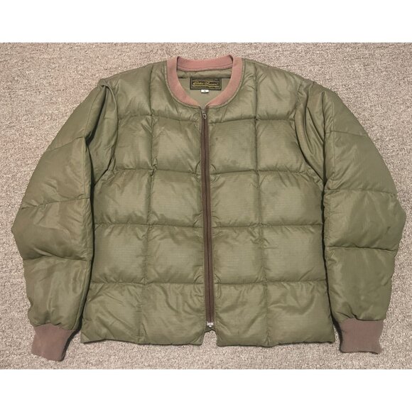 Vintage 60s 70s Small Eddie Bauer Premium Goose Down Quilted Jacket Pants Suit - Picture 2 of 16